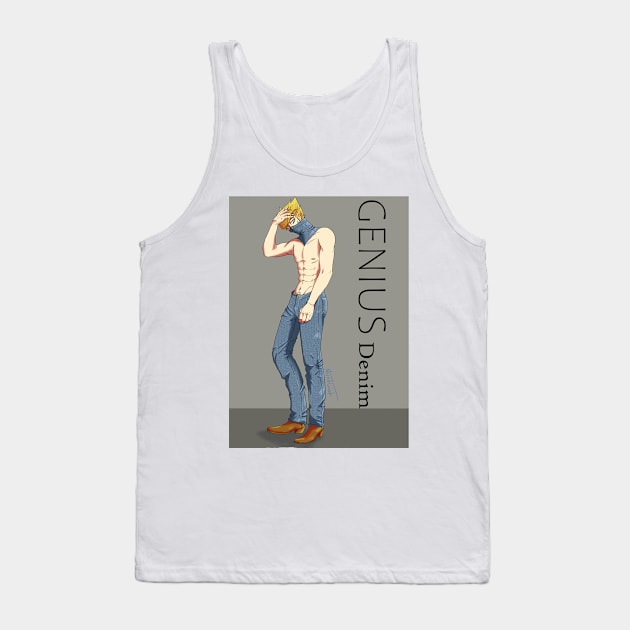 Genius Denim Advertisement Tank Top by NarretTwist